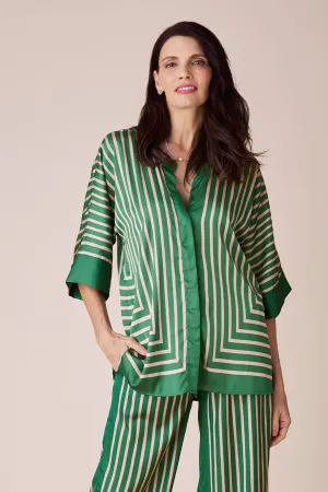 Alma Short Sleeve Top Emerald
