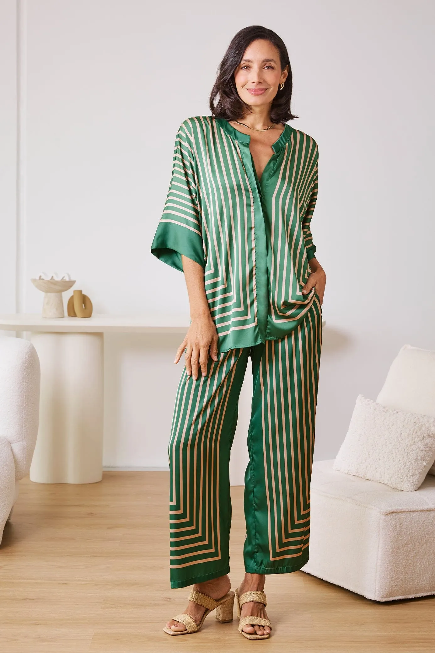 Alma Short Sleeve Top Emerald
