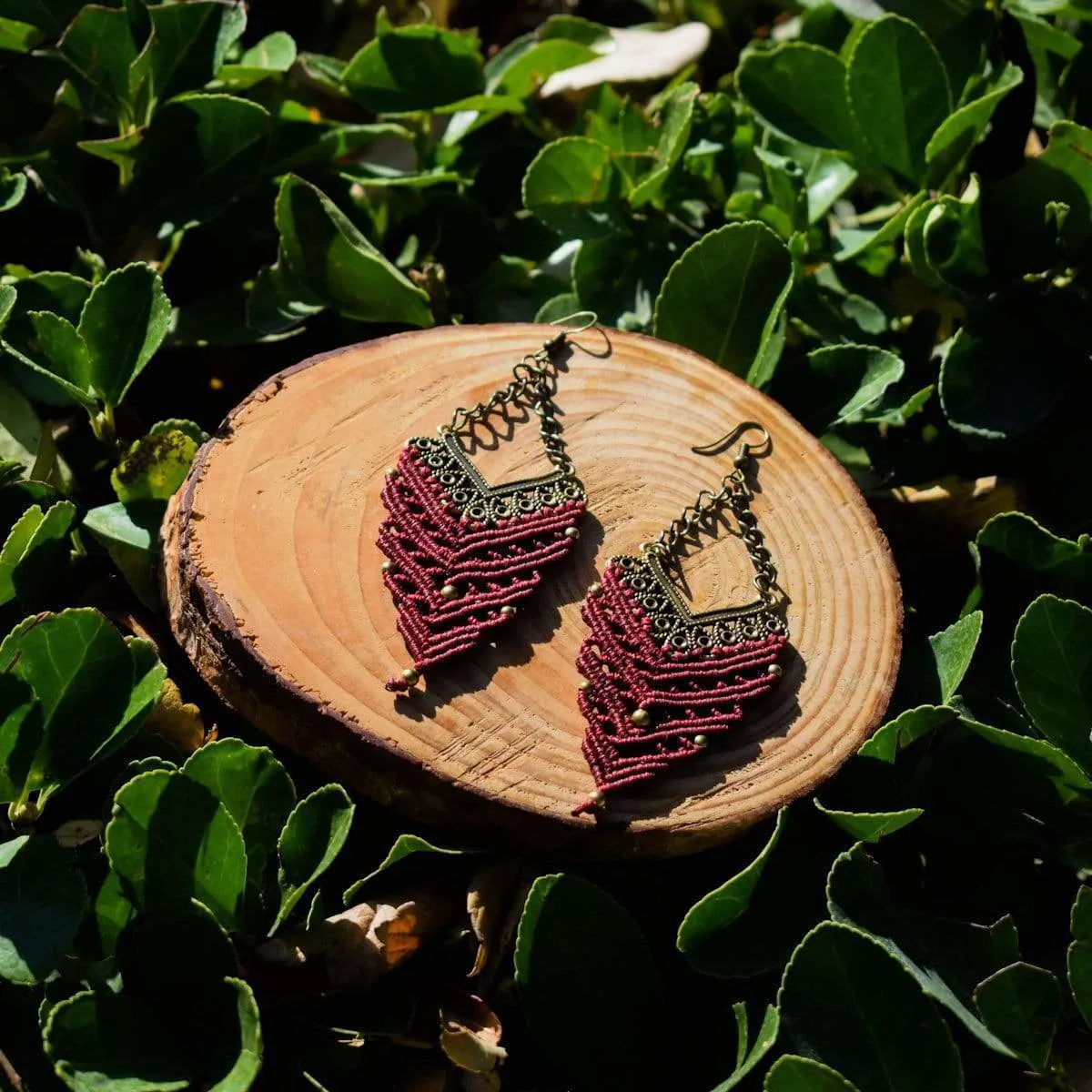 Armenistis Burgundy Earrings