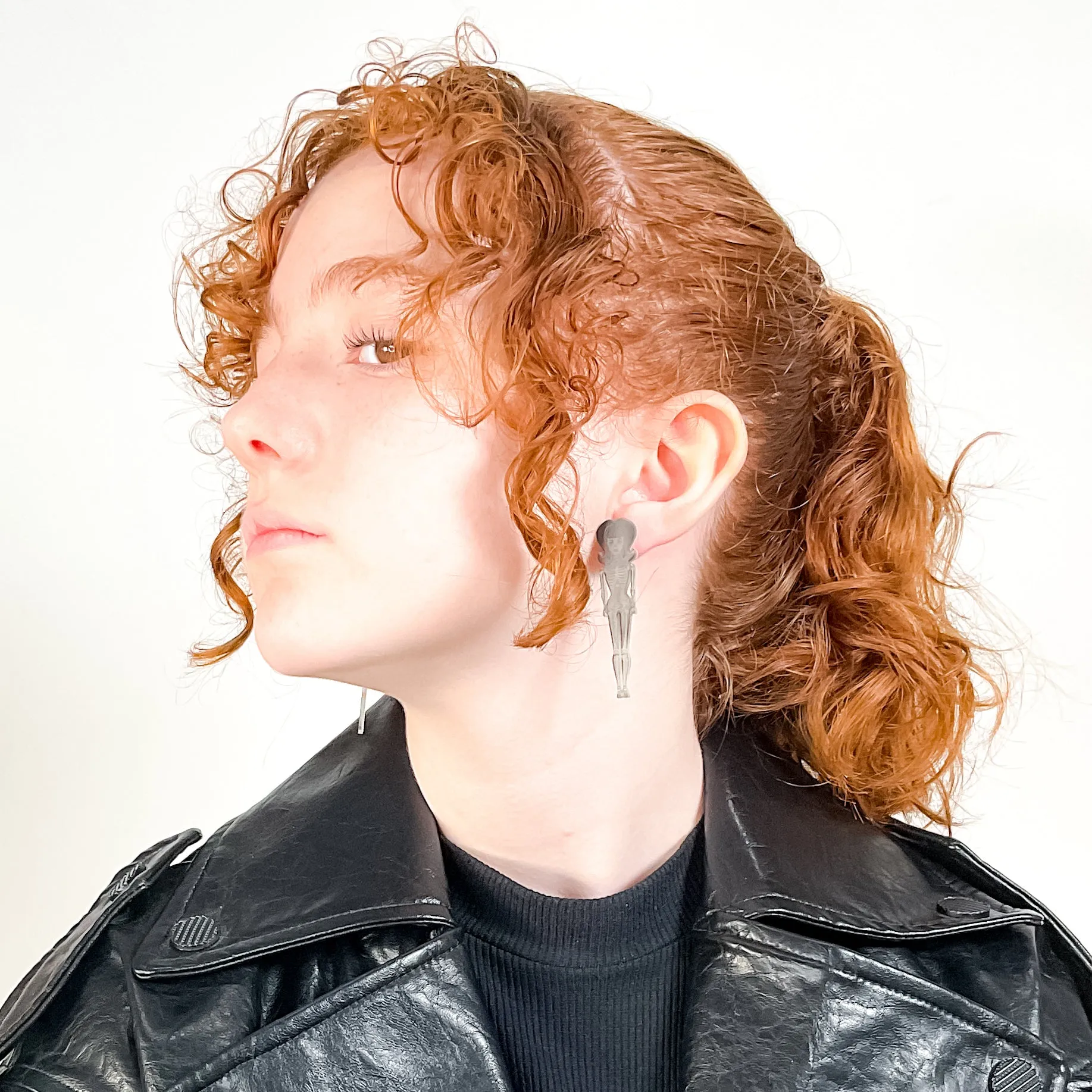 Bar-Boo Skeleton Earrings (GLOWS!)