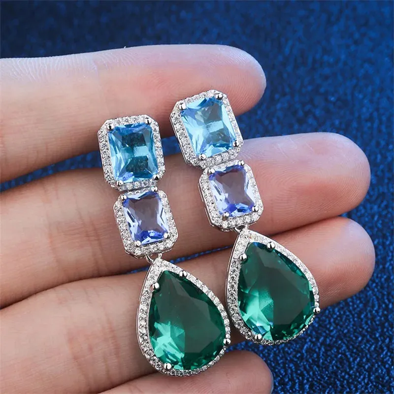 Cubic Zirconia Teardrop Earring