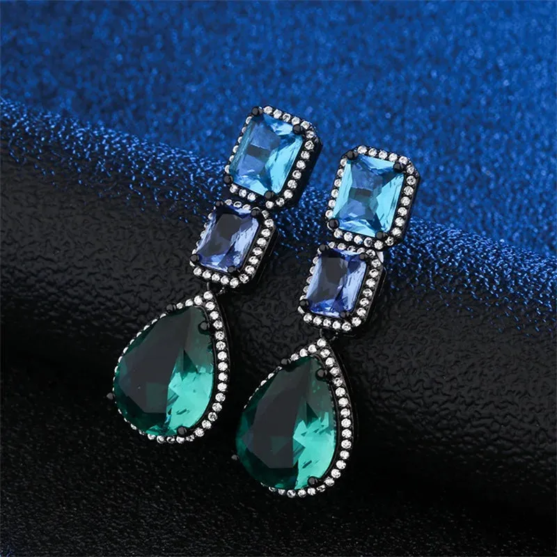 Cubic Zirconia Teardrop Earring