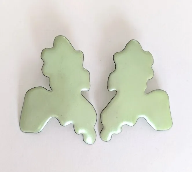 Green Glow Blob earrings