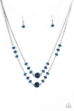 Paparazzi Necklace ~ Gala Glow - Blue