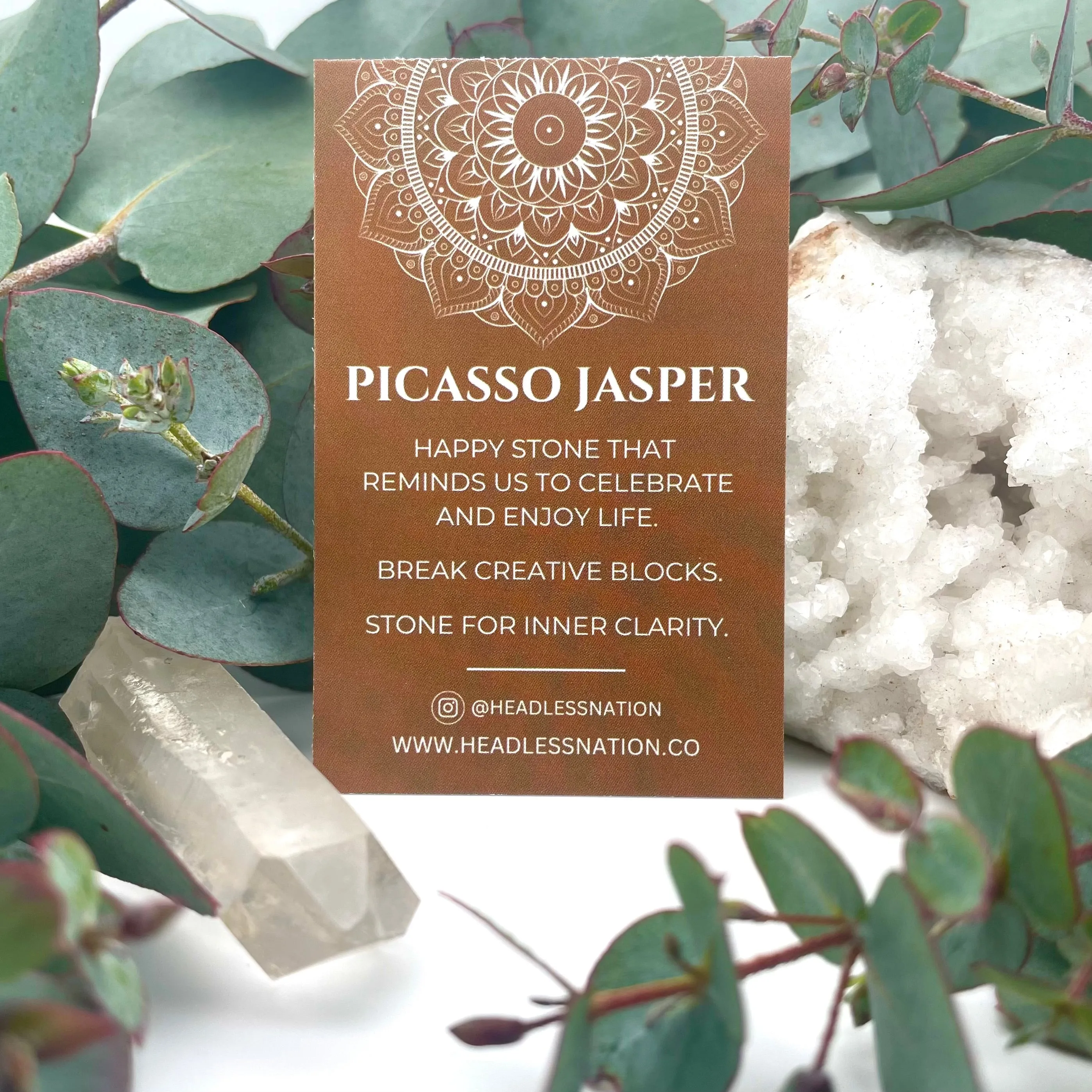 PICASSO JASPER & WOOD BEADED BRACELET