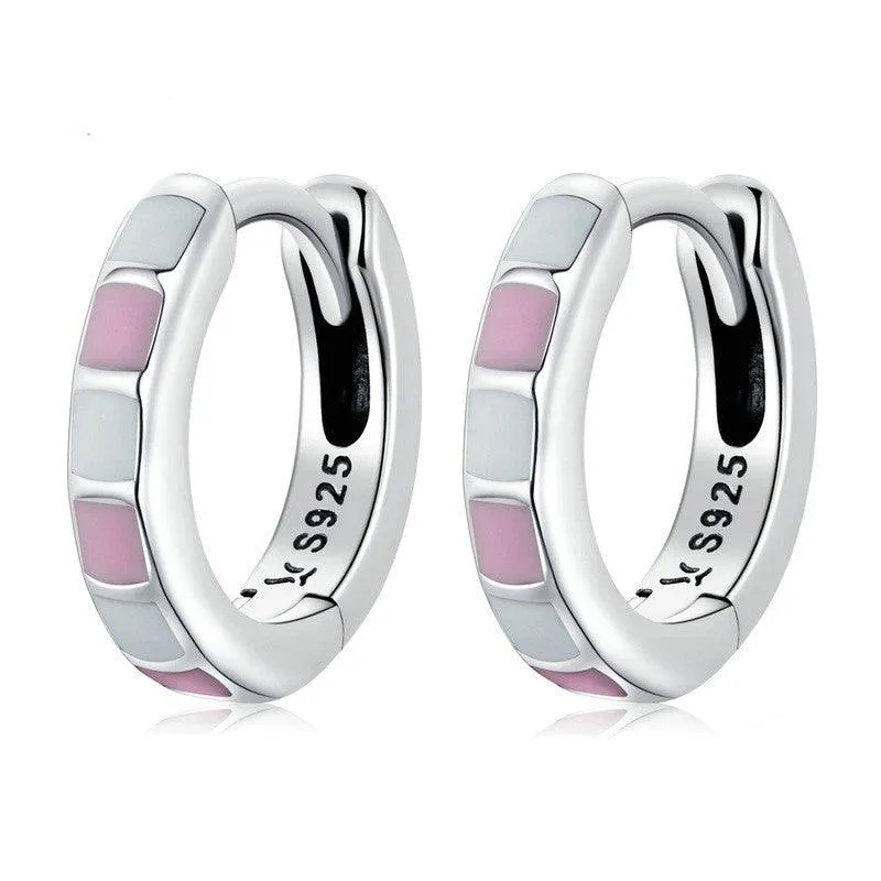 Simple And Stylish Platinum Plated Earrings