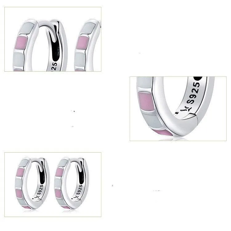 Simple And Stylish Platinum Plated Earrings