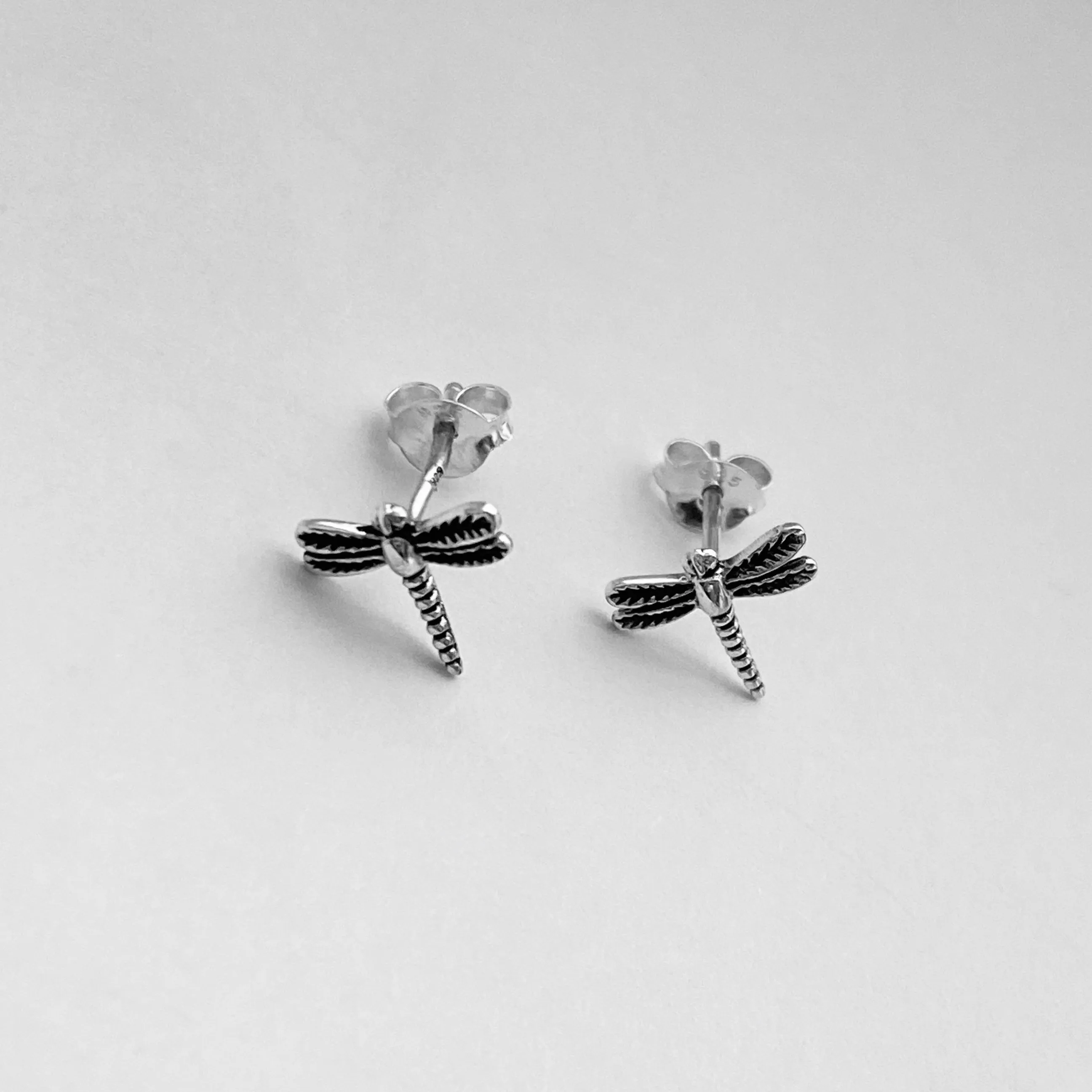 Sterling Silver Dragonfly Earrings, Silver Earrings, Stud Earrings, Spirit Earrings